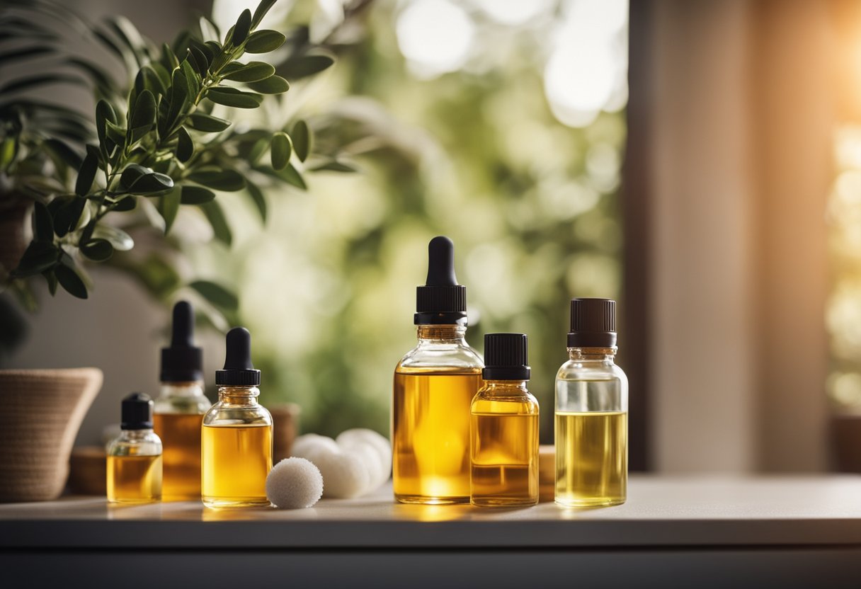 A room filled with various essential oil diffusers and air fresheners emitting the scent of orange oil, creating a warm and inviting atmosphere