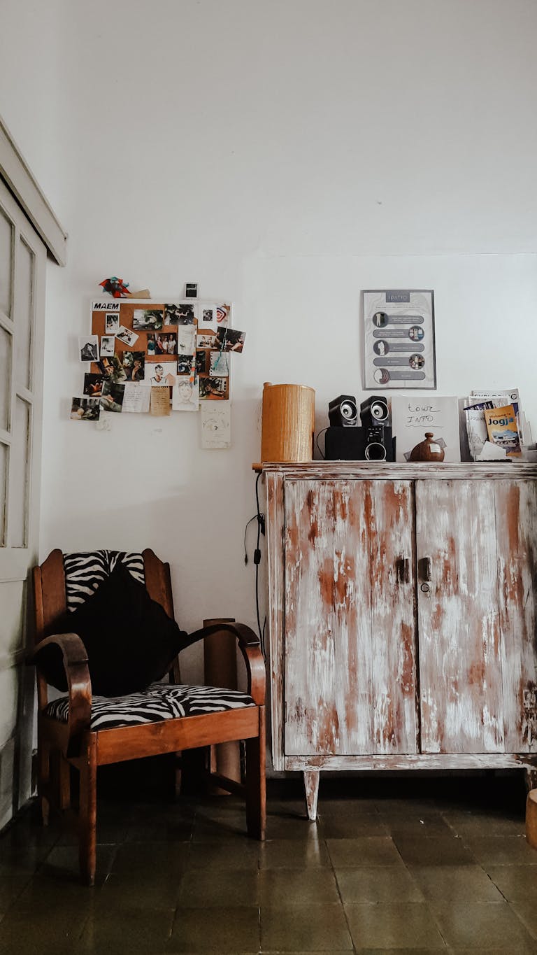 Dresser and Armchair in Room