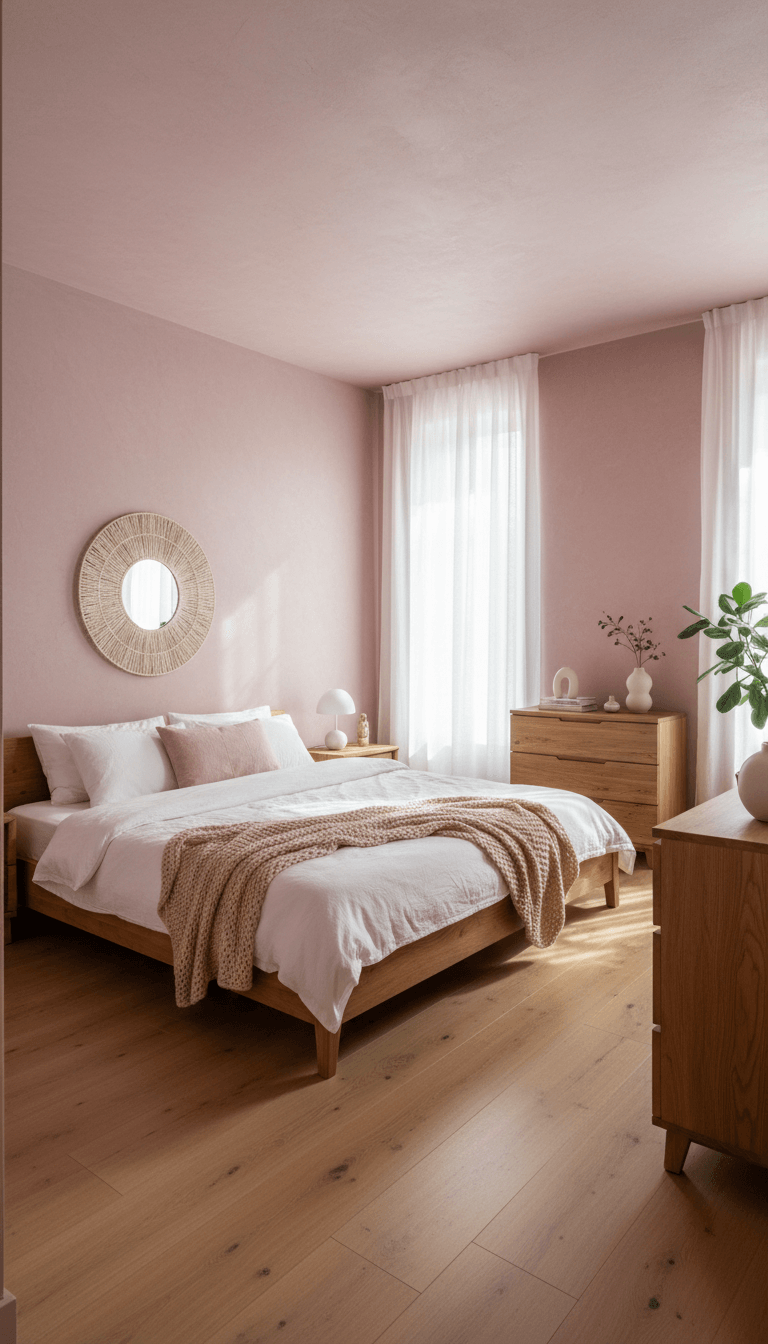 Why Dusty Pink Works So Well in Bedrooms