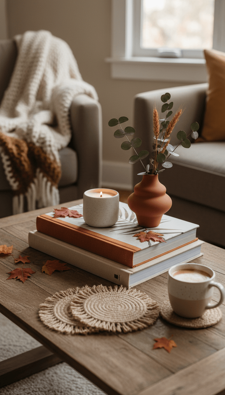 Fall Coffee Table Decor Inspiration for a Chic Living Room