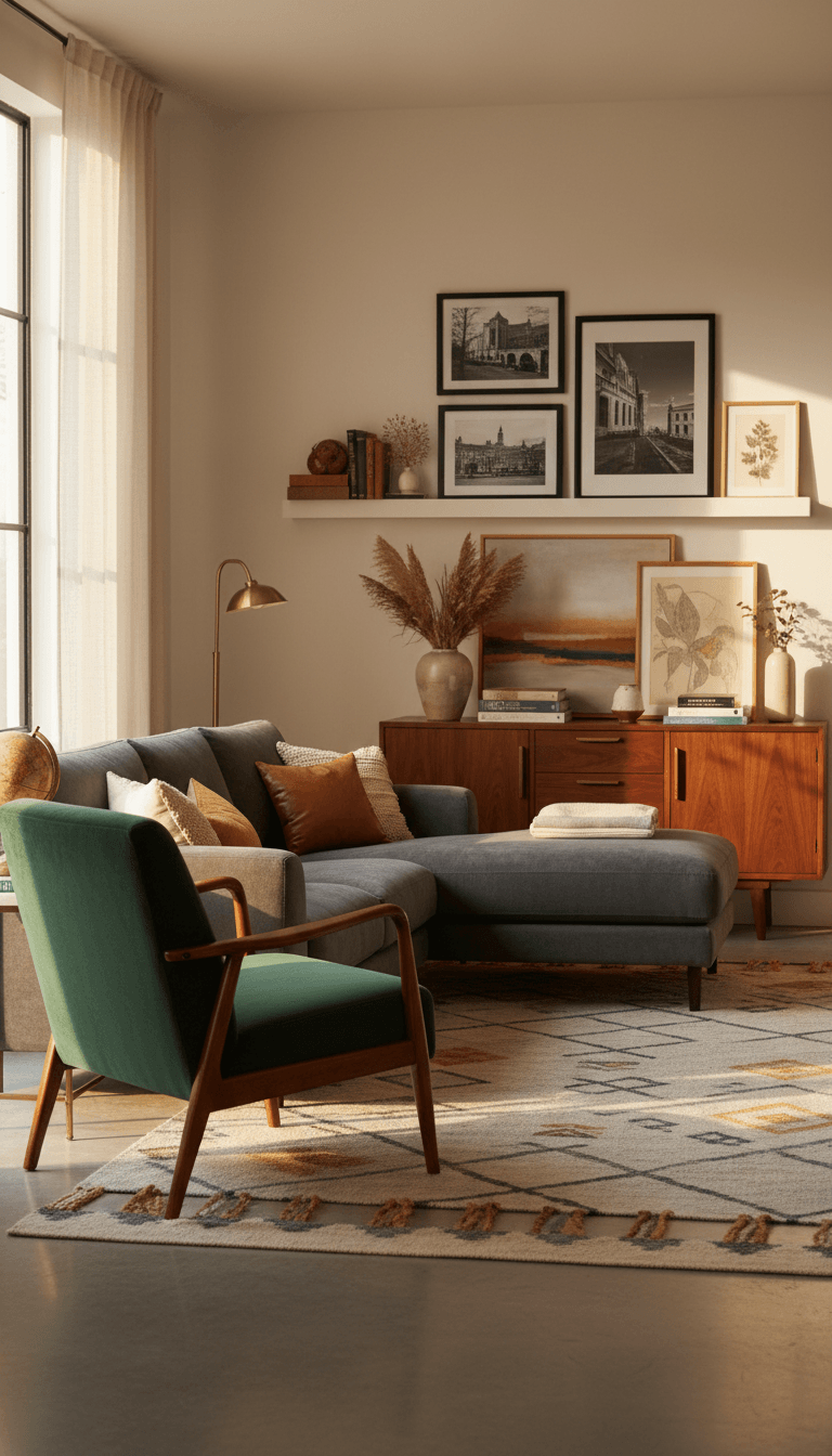 Mix Vintage Furniture with Modern Comfort