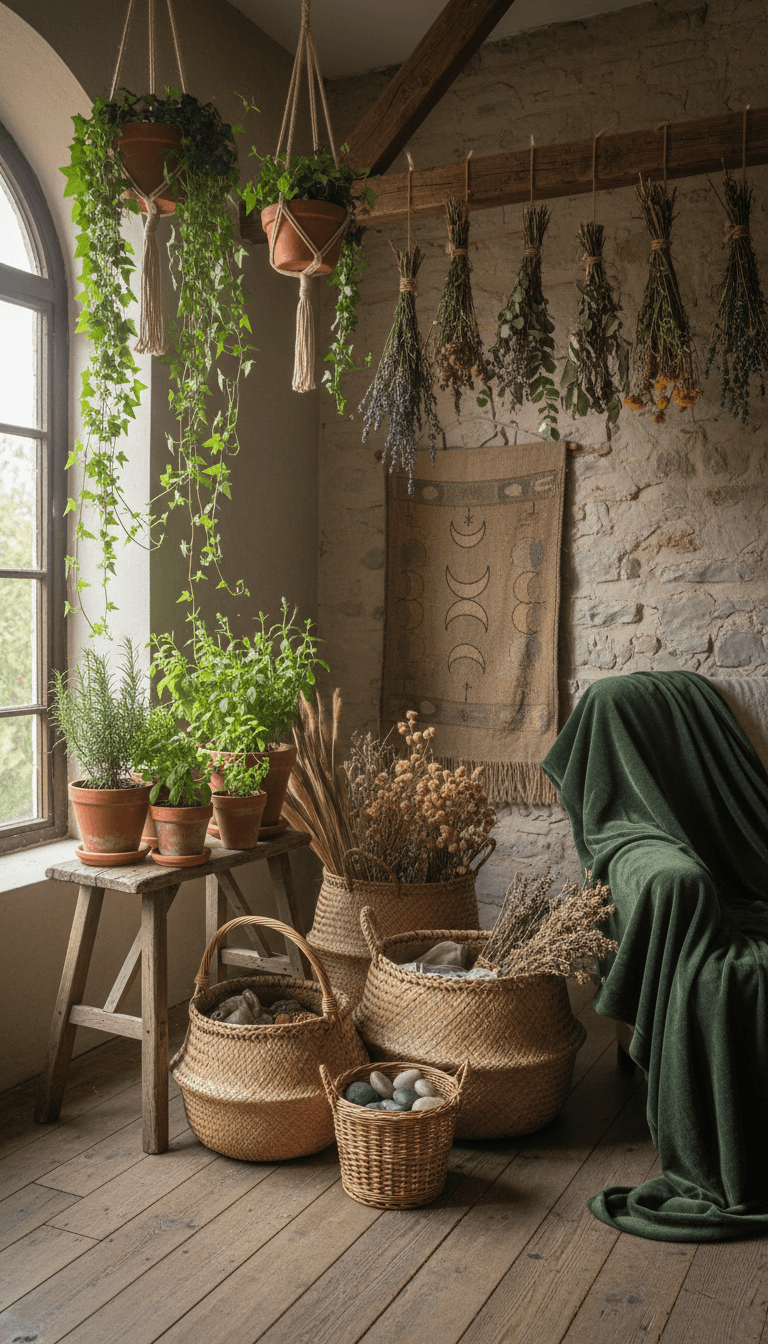 Bring in Plants, Herbs, and Natural Textures