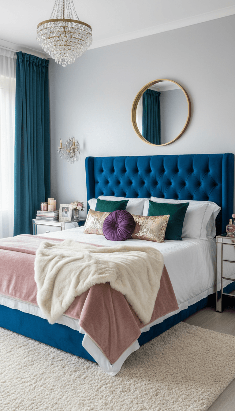 Choose a Statement Bed and Luxe Textiles