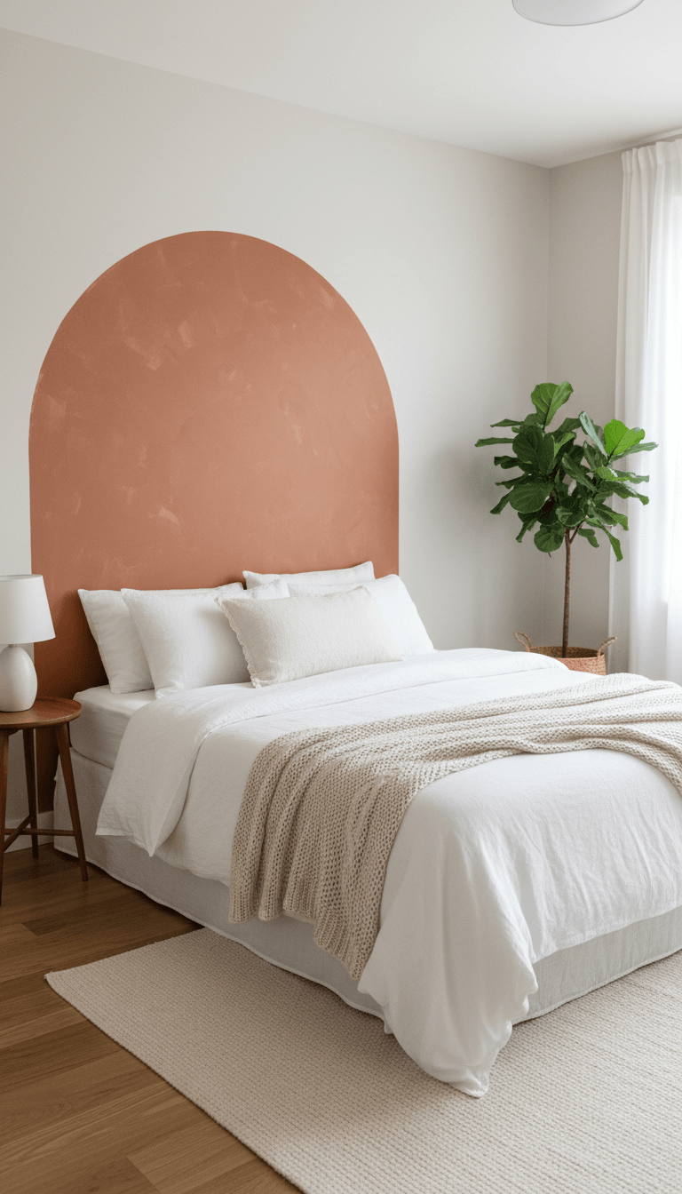 Painted Accent Arch Behind Your Bed or Desk