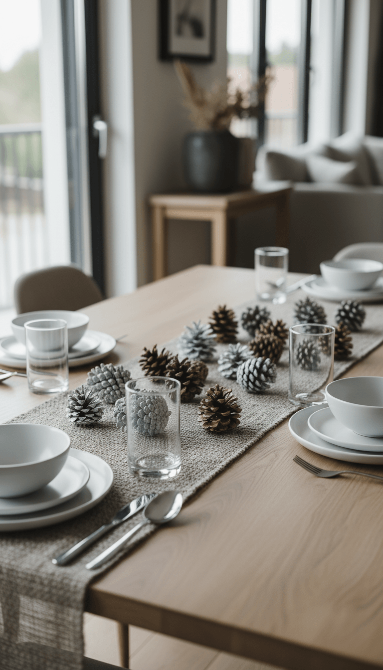 Painted Pine Cone Accents