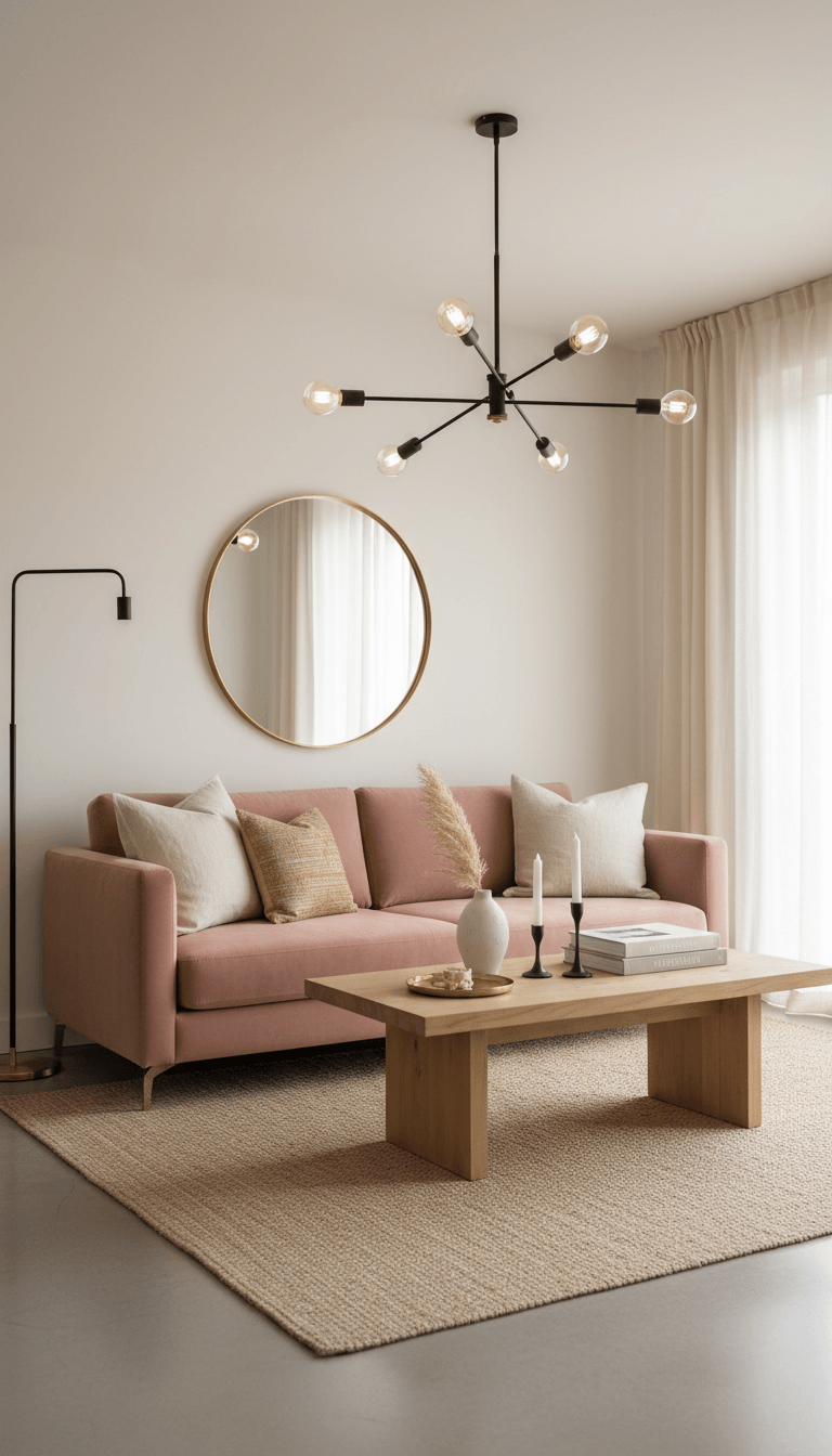 Balancing Pink with Neutrals and Contrast