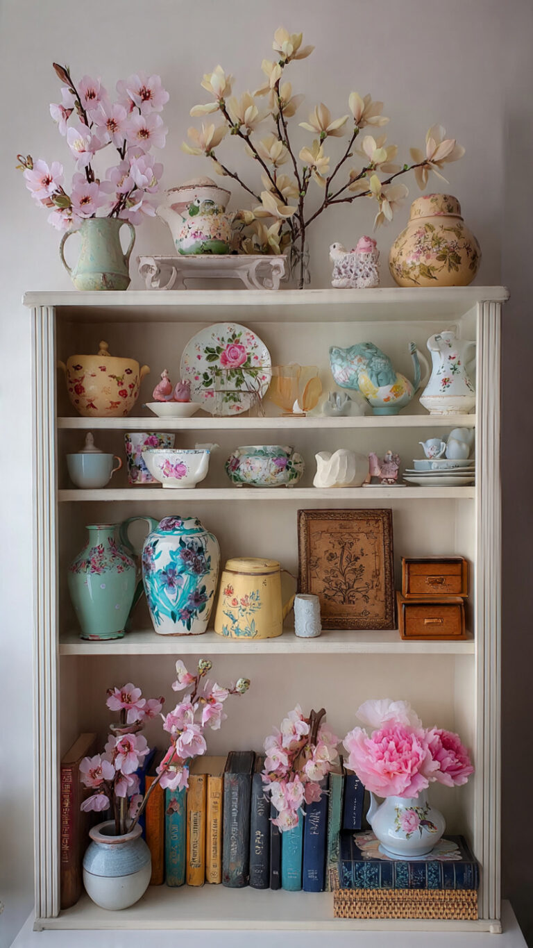 Get Ready for Spring with These EPIC Shelf Decor Ideas