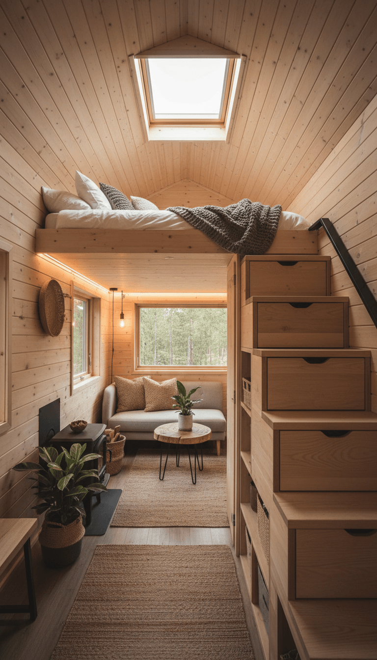 Lofted Sleeping Nook Cabin