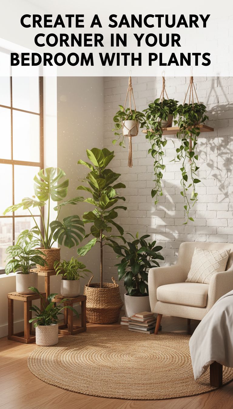 How to Create a Relaxing Plant Corner in Your Bedroom