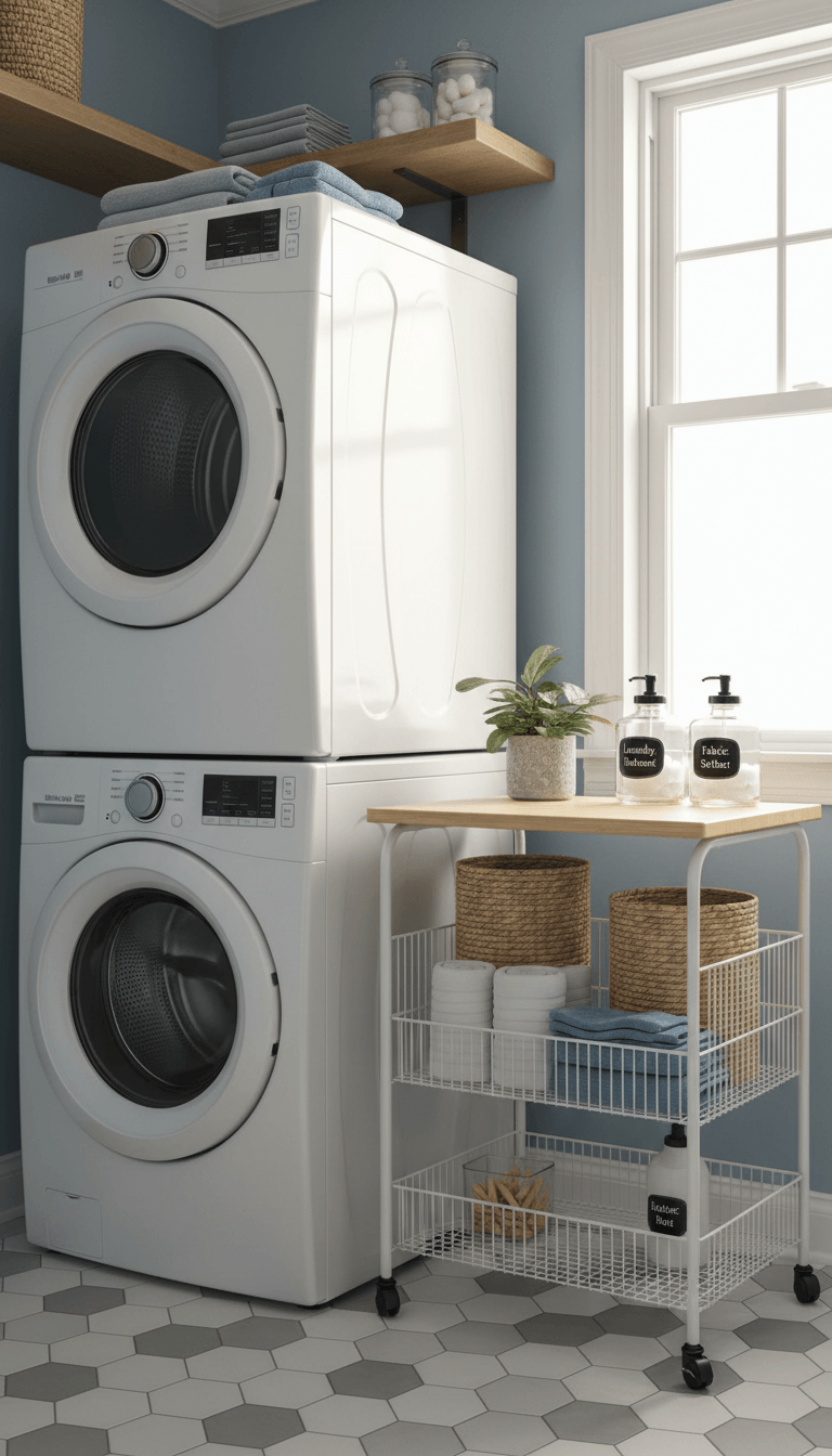 Create a Mobile Laundry Station on Wheels