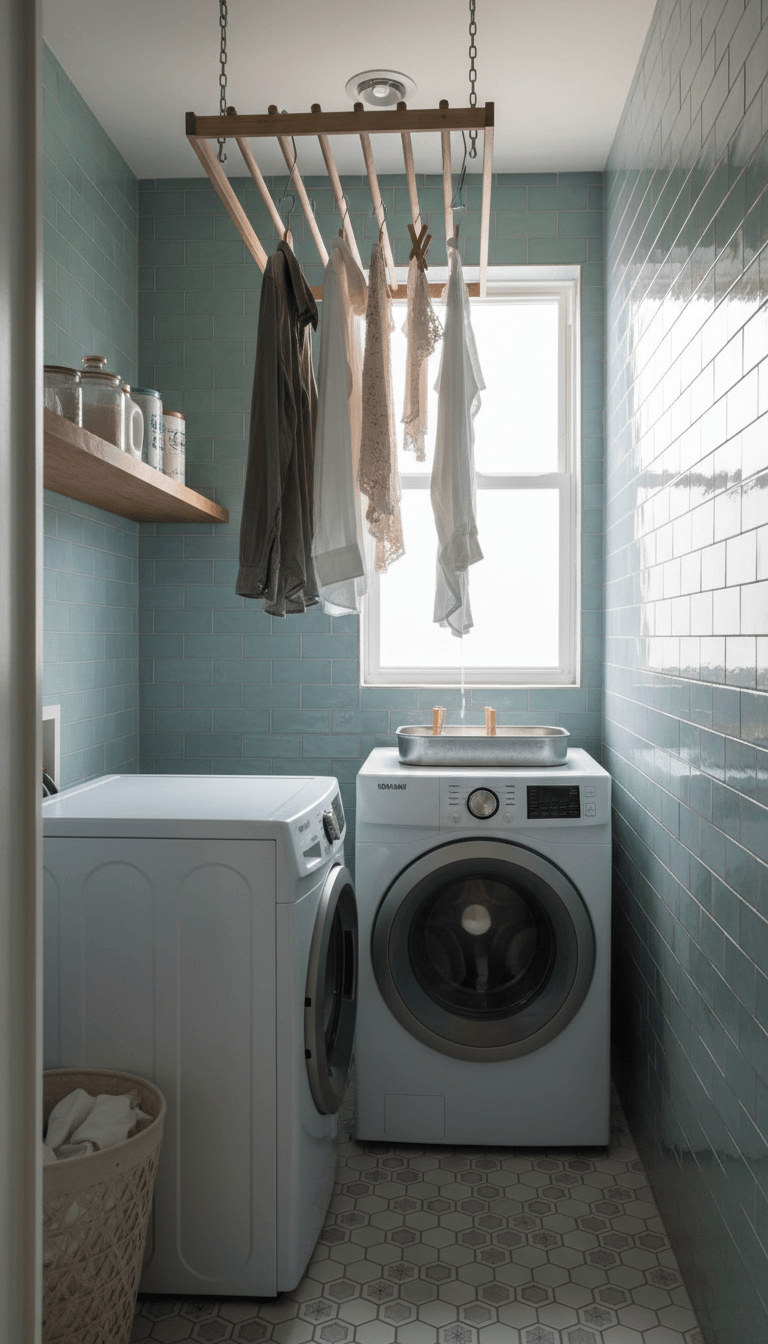 Add a Ceiling-Mounted Drying Rack