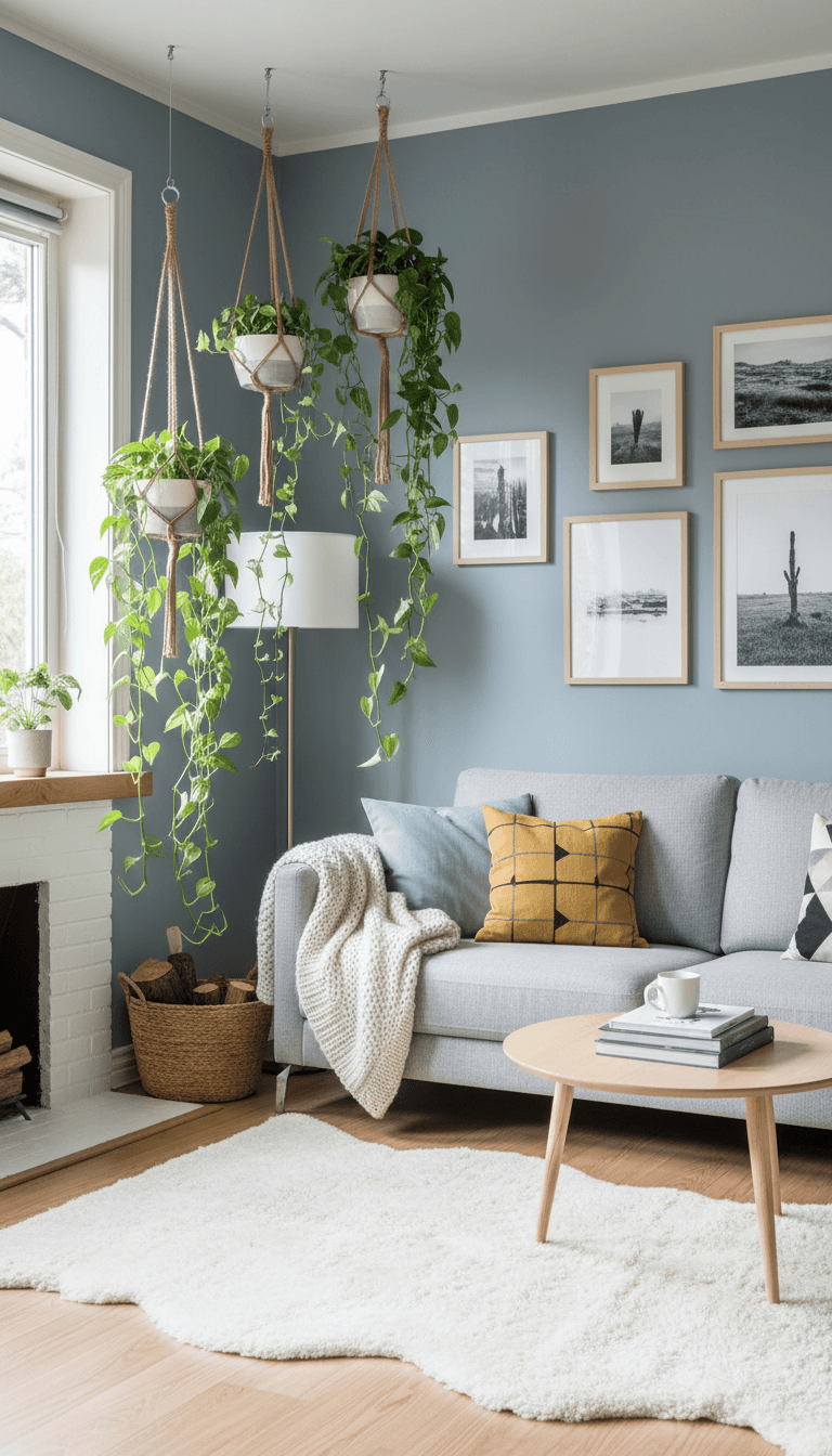 Use Hanging Planters to Free Up Floor Space