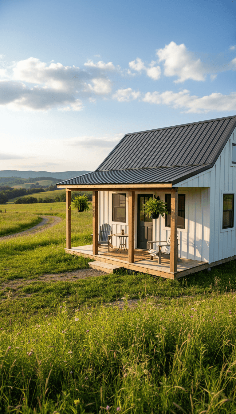 Farmhouse-Style Tiny Cabin