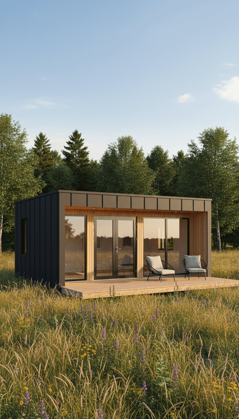 Modern Rustic Cabin With Black Exterior