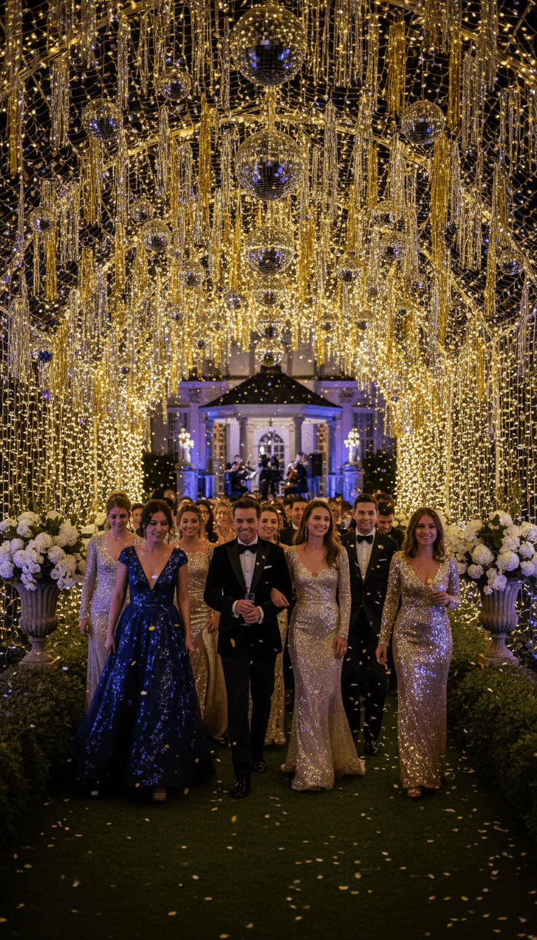 Create a Glittering Disco Light Tunnel Entrance