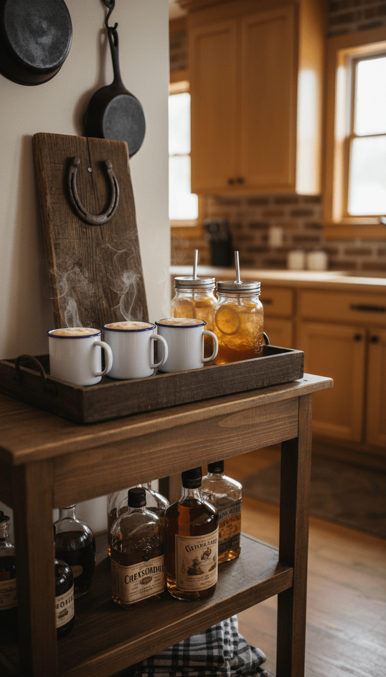 Mini Western Bar or Coffee Station