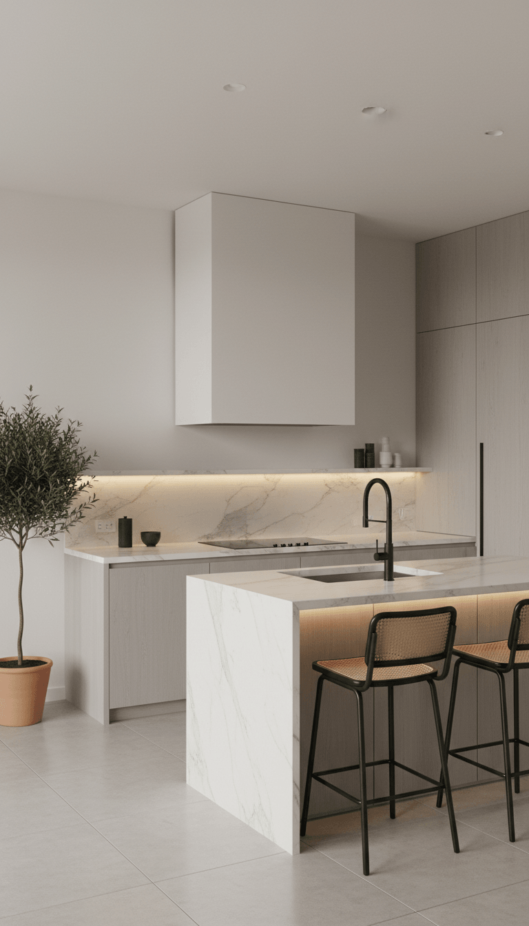 Minimalist Boxed-In Hood in Matte White