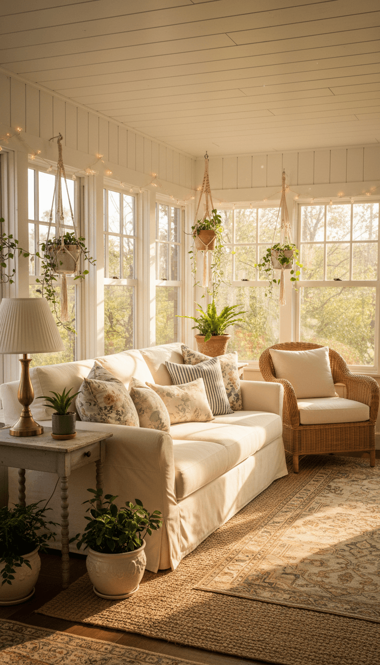 Cozy Cottage Sunrooms: Warm, Inviting, and Full of Charm