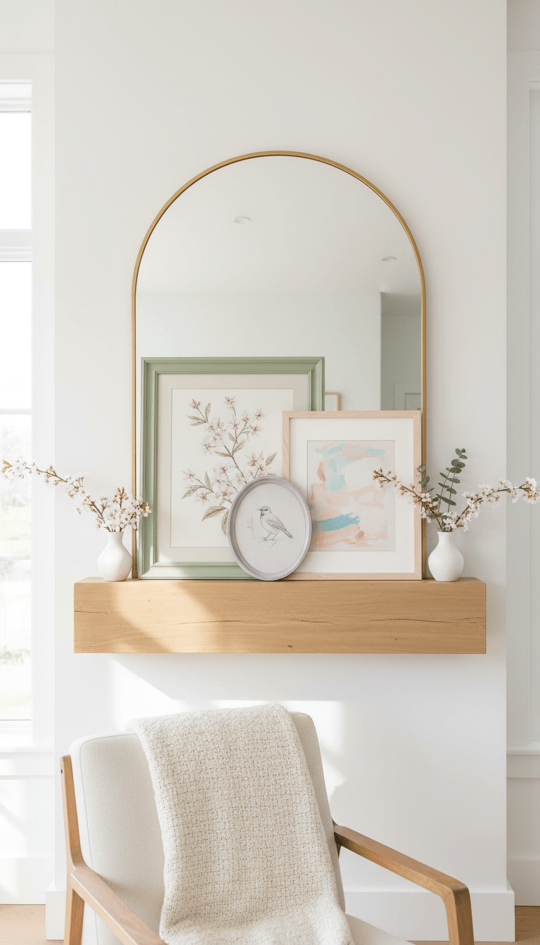 Layer Mirrors and Art for Depth