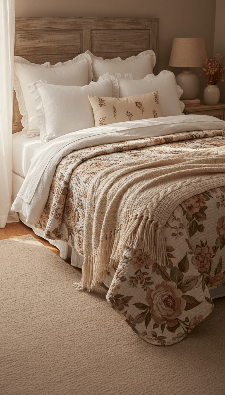 Layer Cozy Textiles for Storybook Comfort