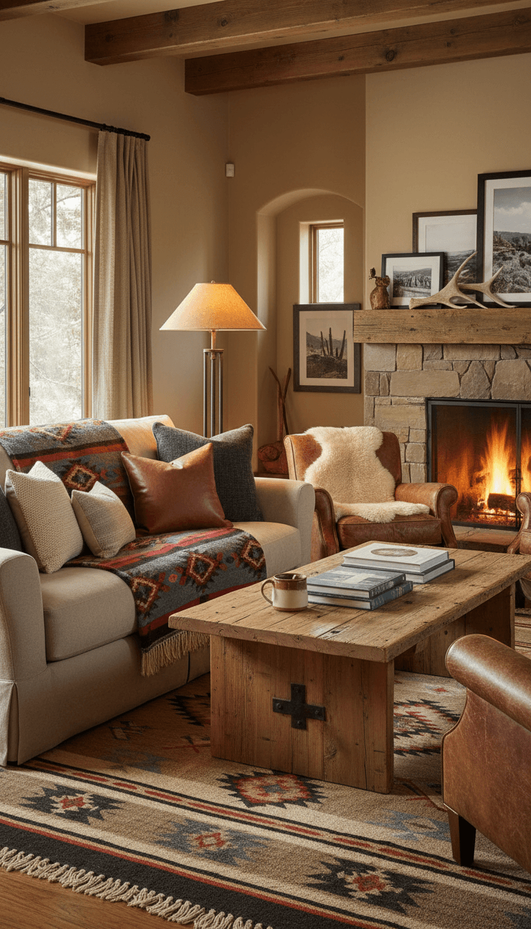 Layered Western Throw Blankets