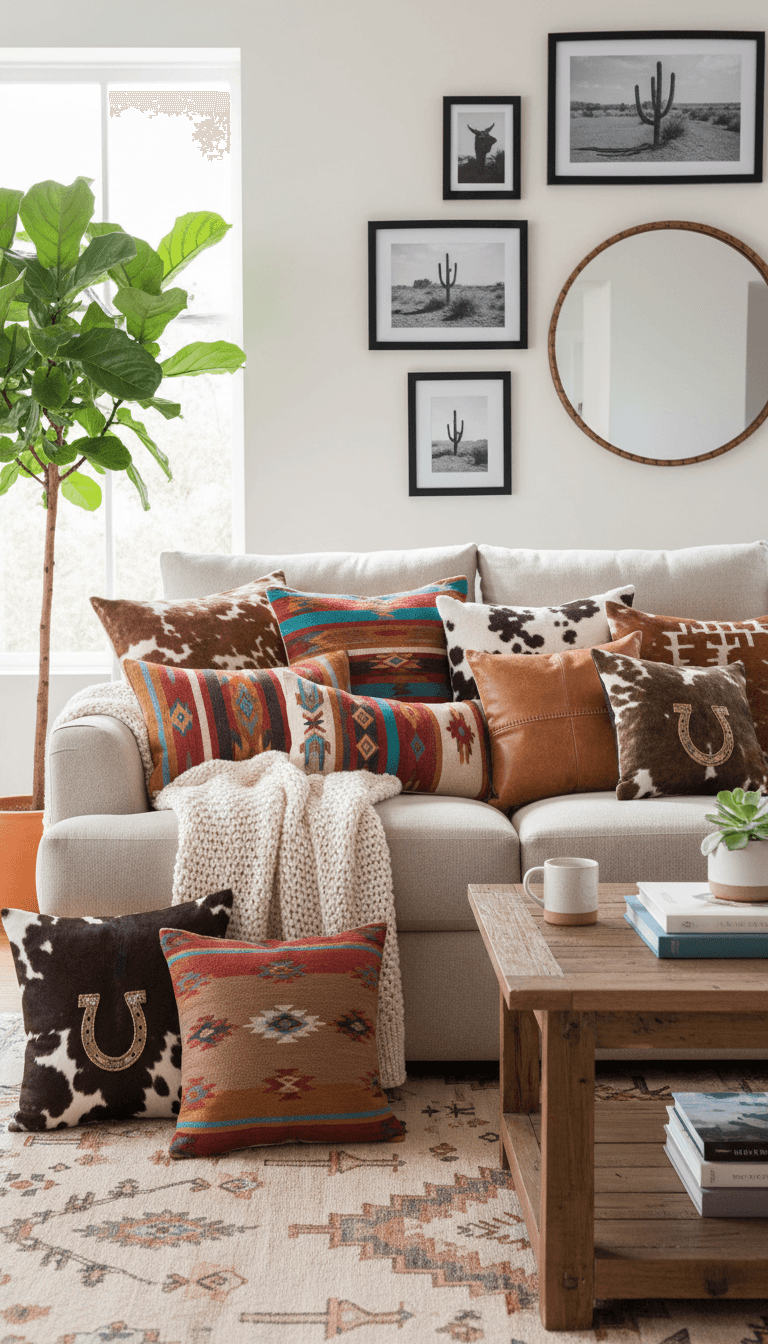 Western-Inspired Throw Pillows