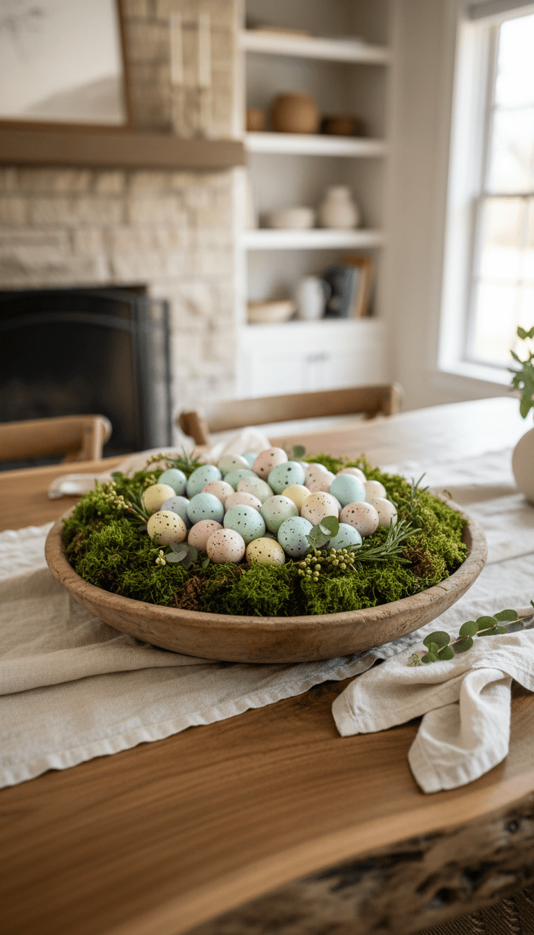 Rustic Egg Nest Centerpiece