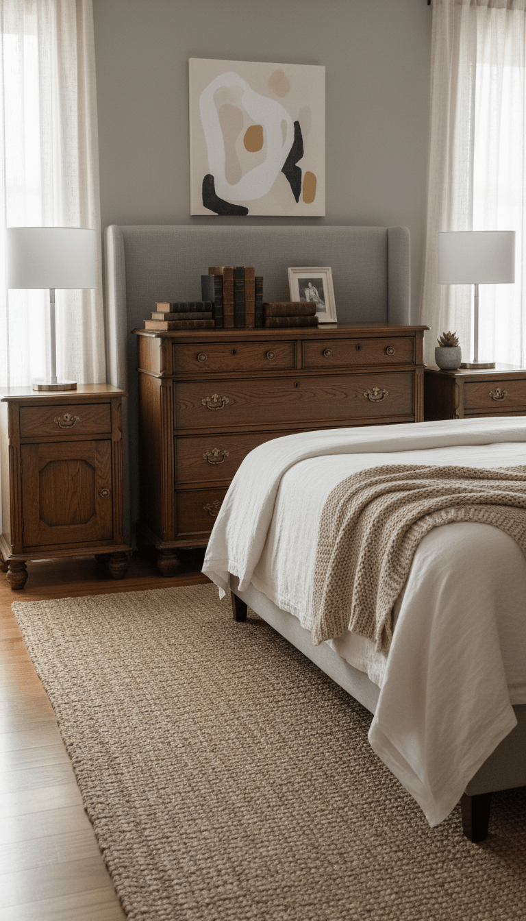 Mix Antique Furniture with Modern Pieces