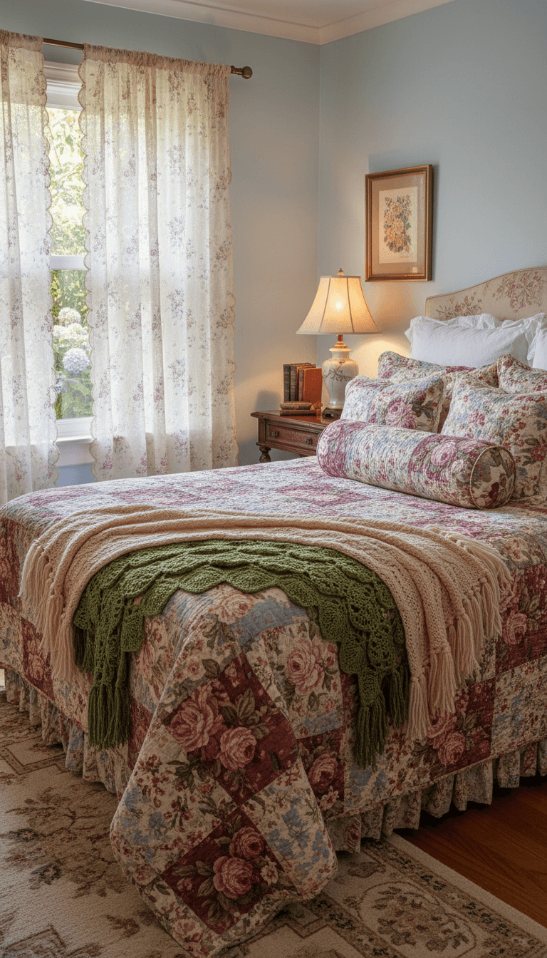 Layer Textiles Like a Cozy Vintage Bed-and-Breakfast