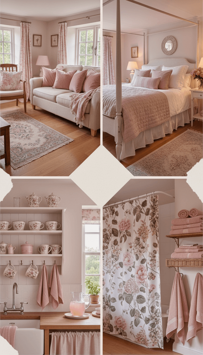 Bring Pink Cottage Style into Every Room