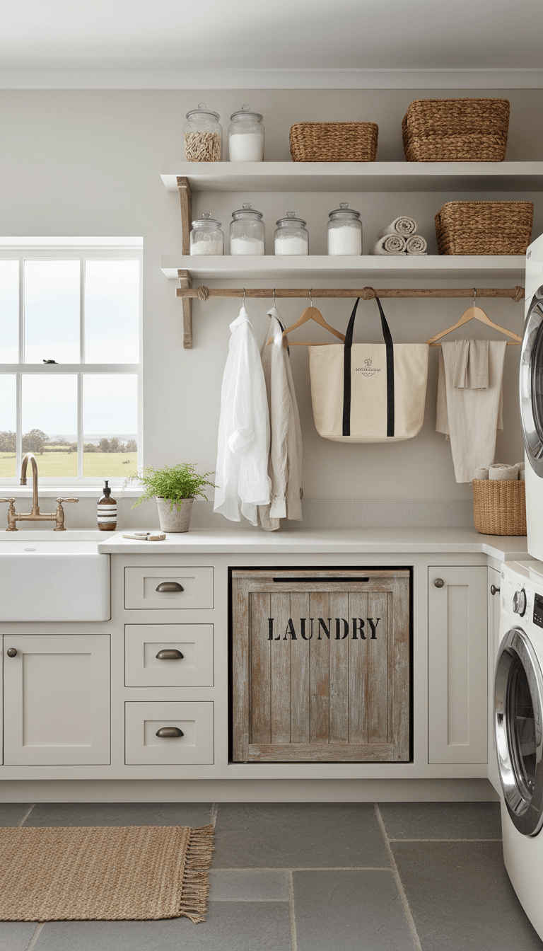 Add Functional Farmhouse Storage That Looks Beautiful