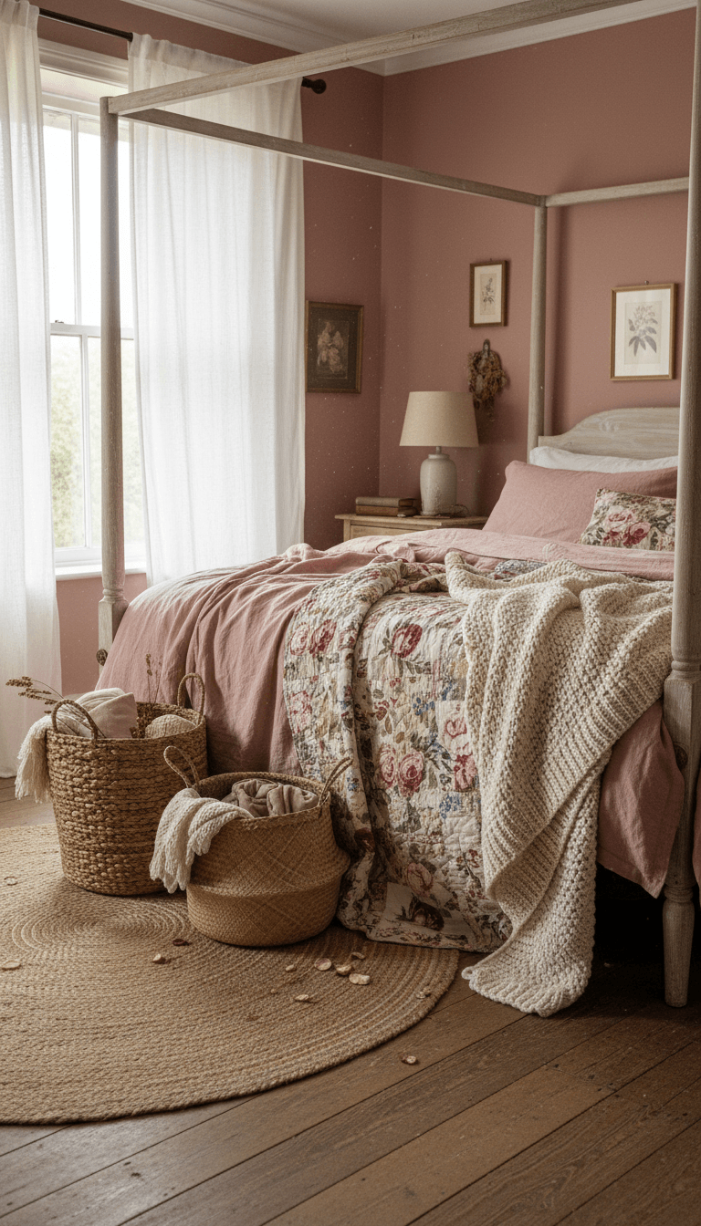 Layer Natural Textures for Cozy Cottage Comfort
