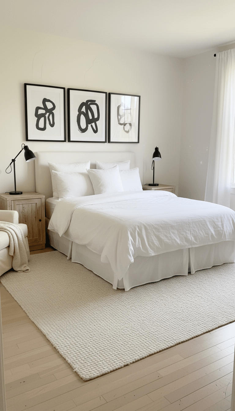 Classic White with Black Accents