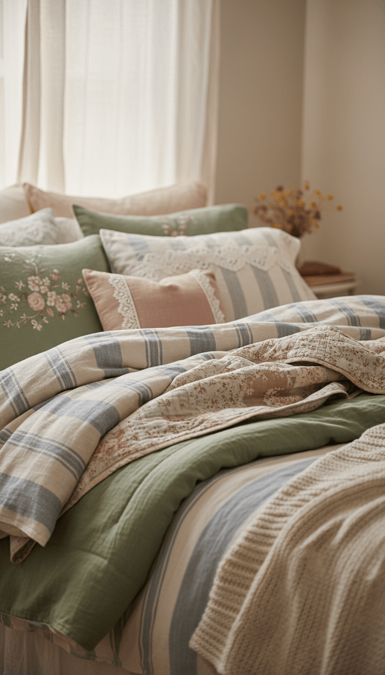 Layer Soft, Lived-In Bedding