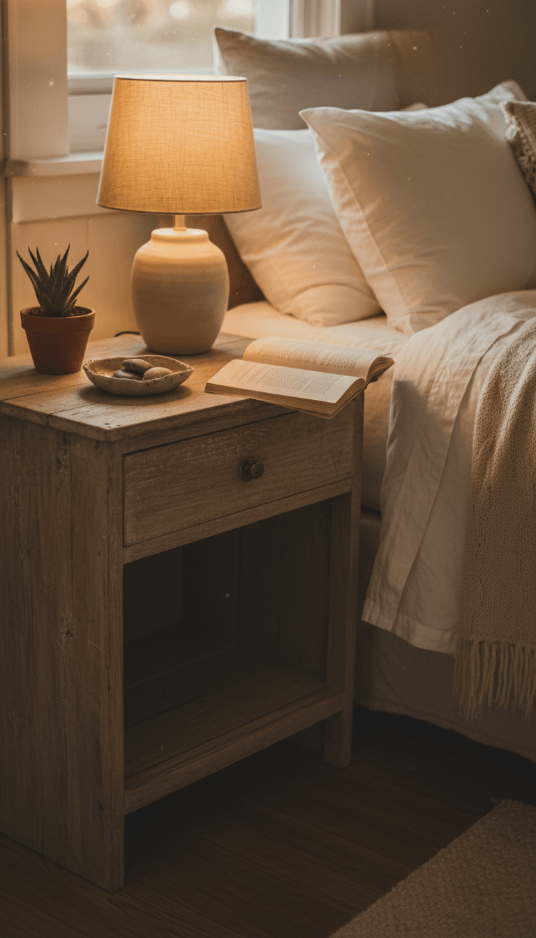 Create a Natural Nightstand Moment