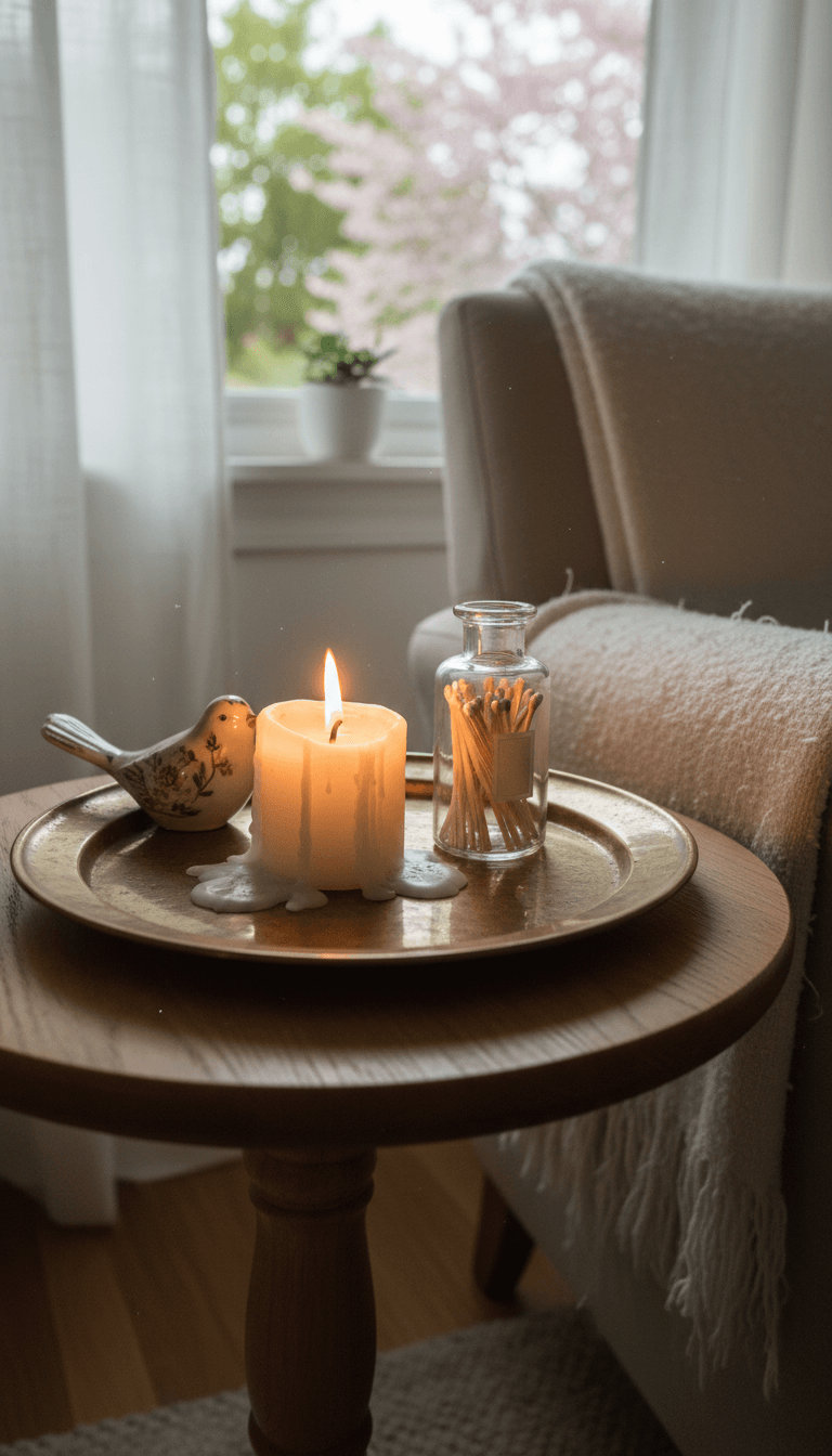 Bring In Soft Light With a Cozy Candle Corner