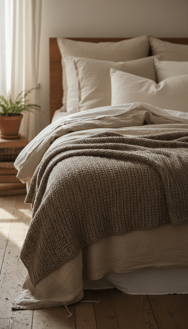 Layer Warm Neutrals on the Bed
