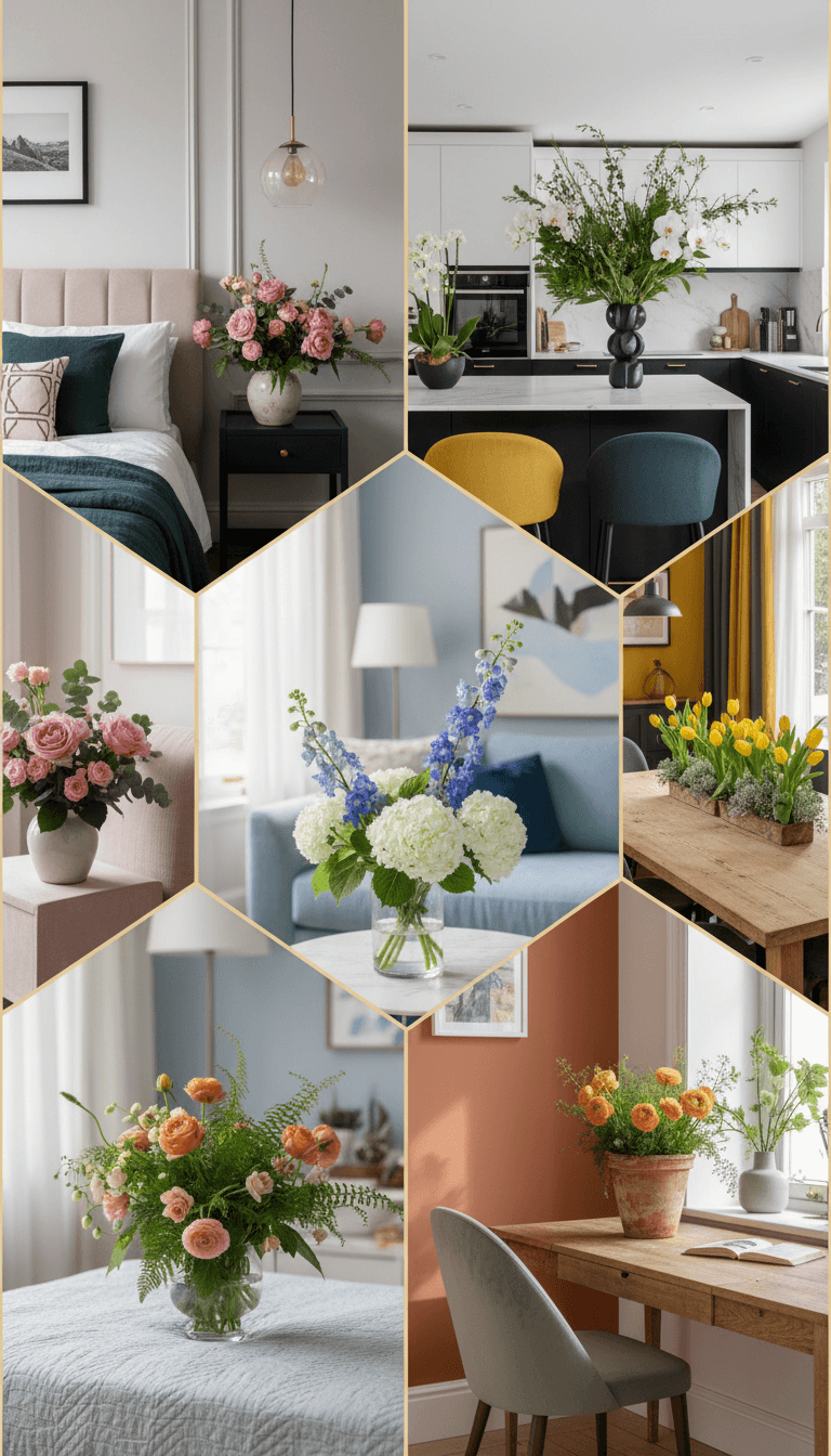 Color-Themed Room Bouquets for a Designer Look