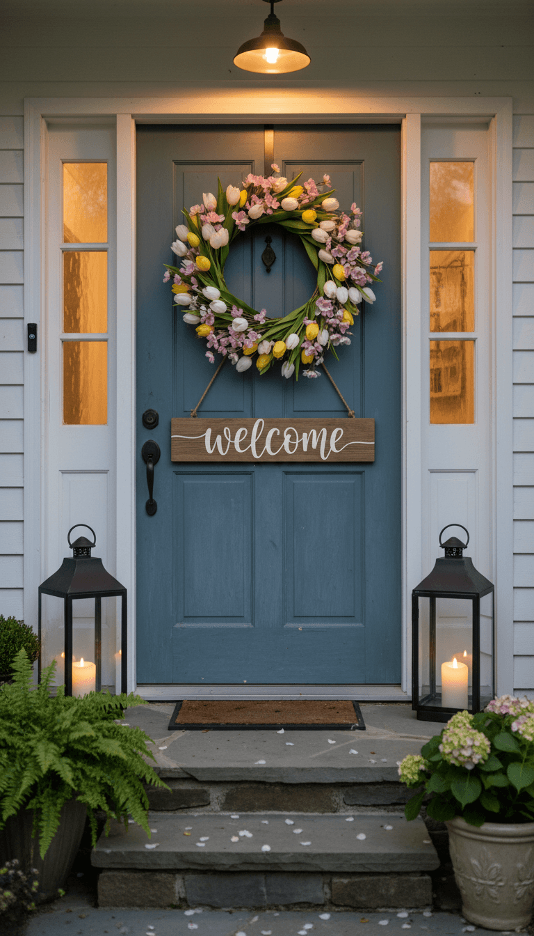 Add Character with Wreaths, Signs, and Lighting