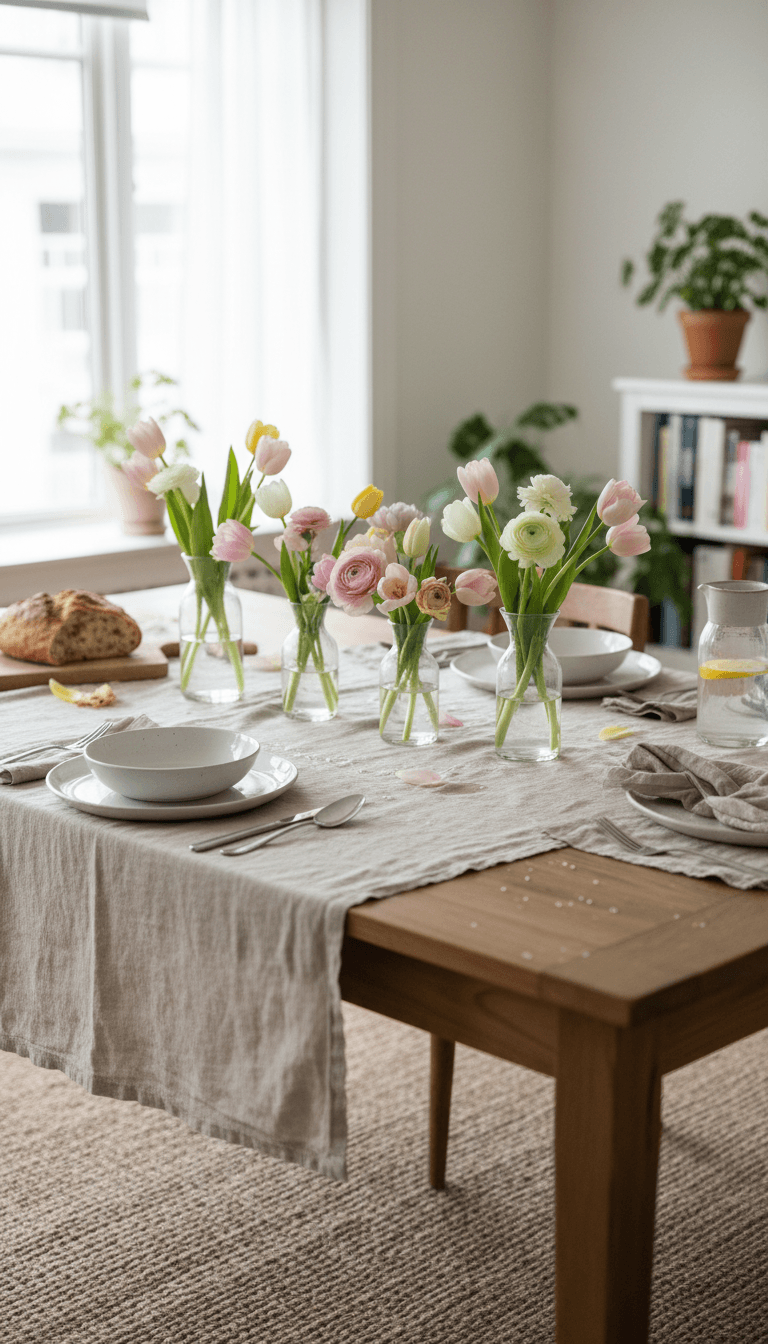 Style a Simple Spring Centerpiece with Grocery Store Flowers