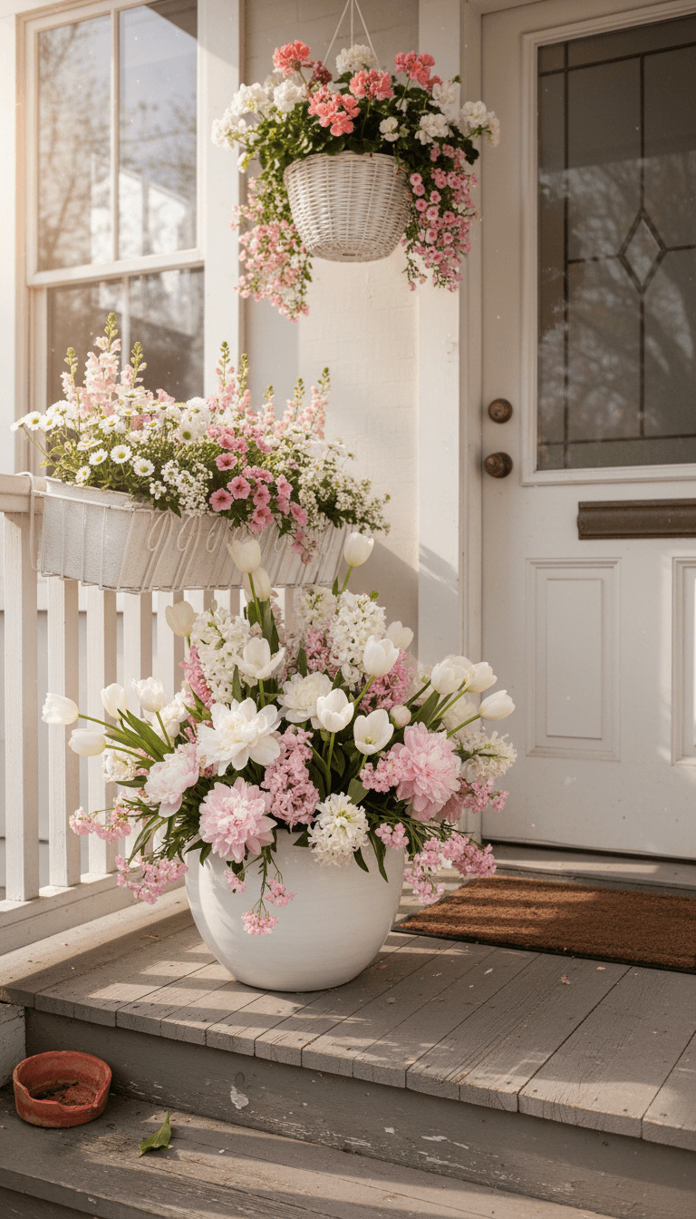 Tiny Front Porch Ideas for Spring That Feel Fresh and Welcoming