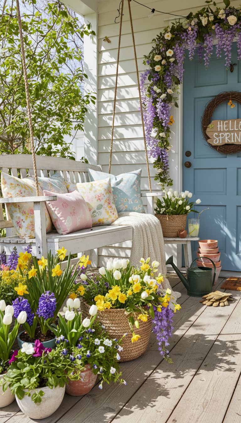 Spring Front Porch Planter Ideas That Are Budget Friendly