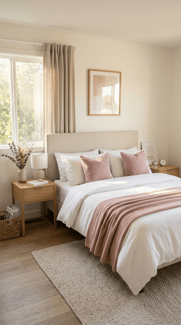 Balance Dusty Pink with Sophisticated Neutrals
