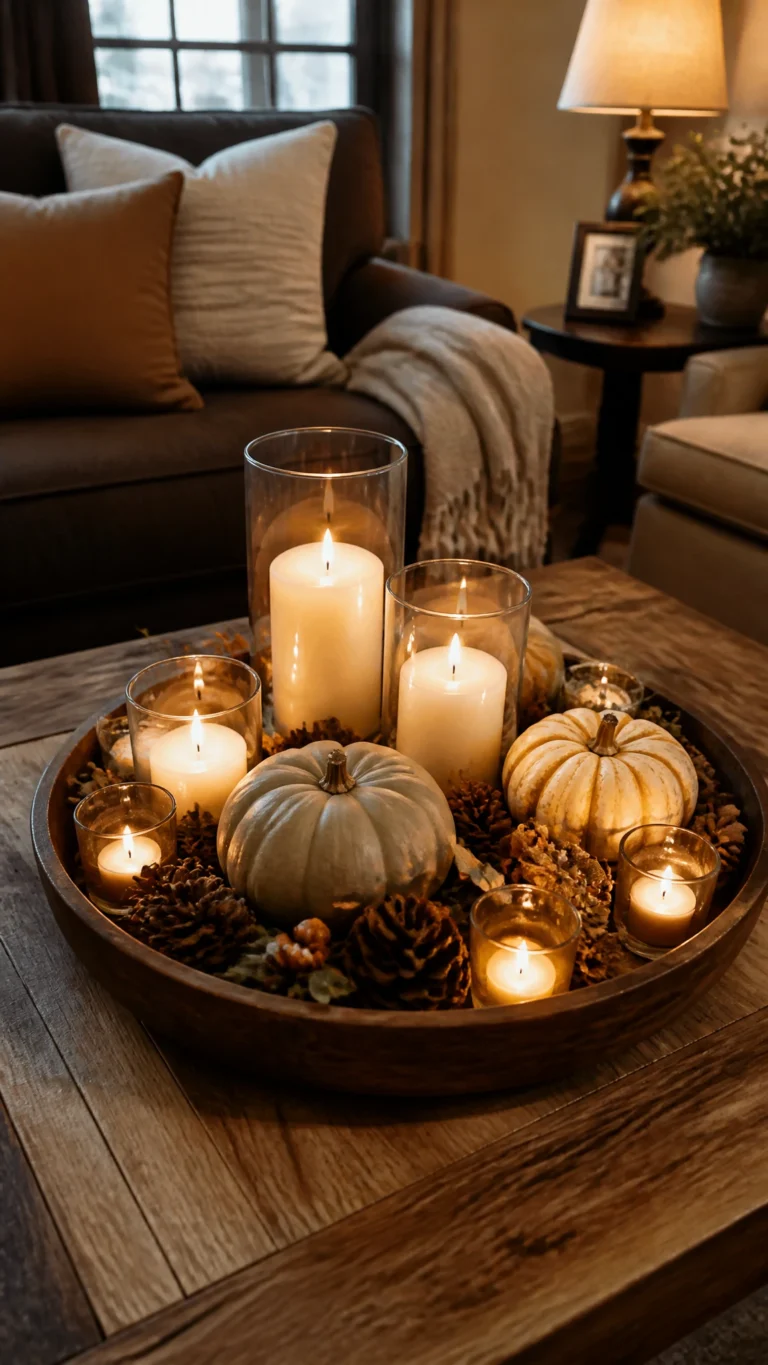 5 Simple Fall Decor Ideas For Your Coffee Table